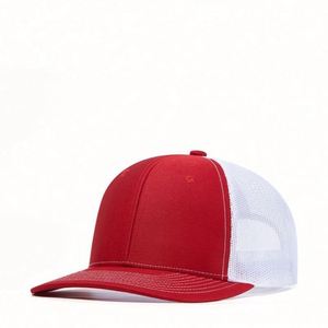 หมวกเบสบอลปักลายหนังแบบกำหนดเอง ปีกโค้ง 6 แผง แบบ Snapback Trucker - Product Image 5