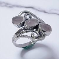 Nouvelle Collection 2026 : Bagues Multicouches en Argent Sterling 925 pour Femme avec Améthyste Ovale, Turquoise et Quartz – Idéales pour Fiançailles et Mariage