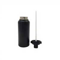 Bouteille d'eau isotherme Jiahe en acier inoxydable à double paroi, 32 oz, anti-fuite, avec poignées, idéale pour la rentrée scolaire
