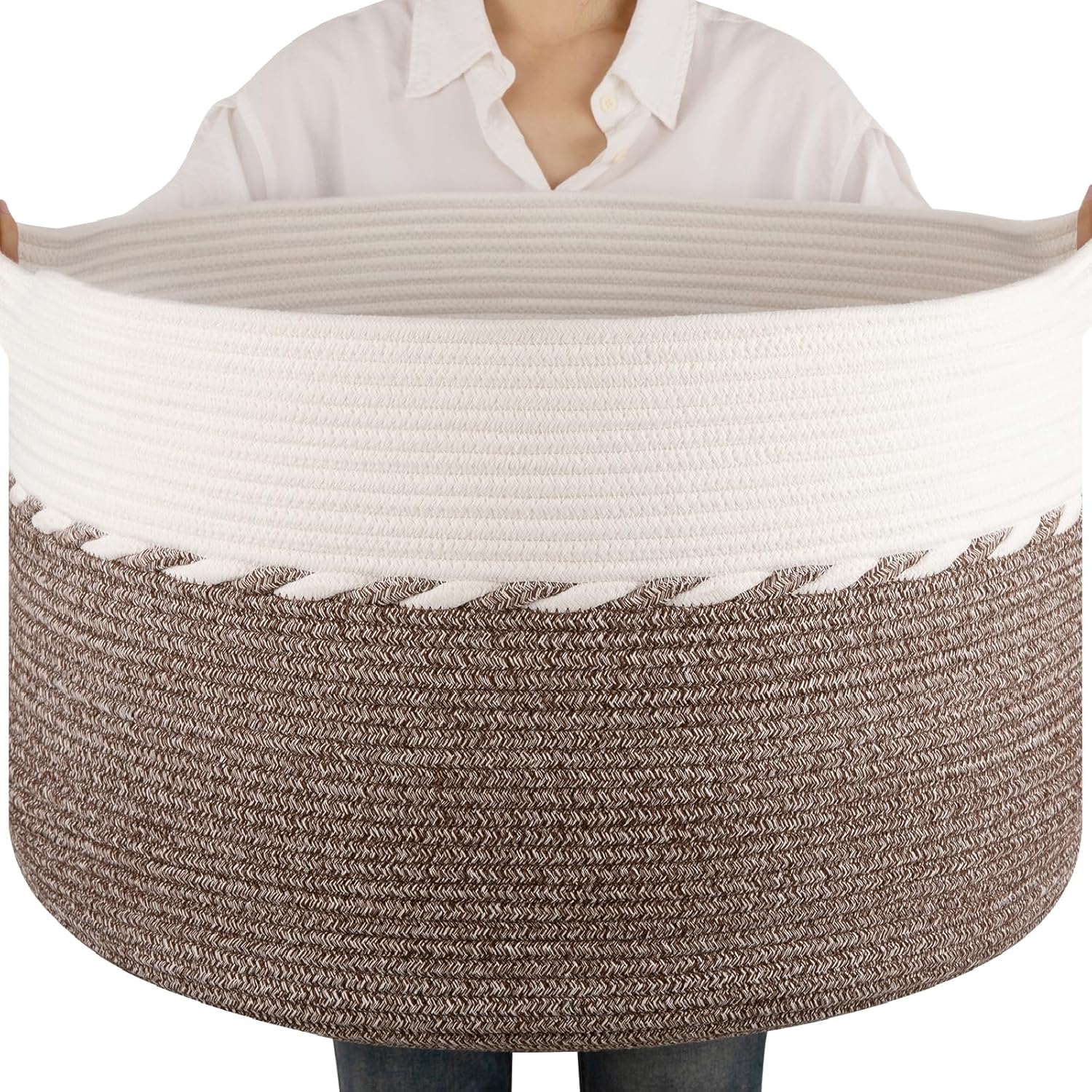 23 x 23 x 13-brown  white