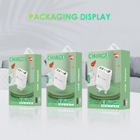 Chargeur rapide électrique portable 45W USB-C 4 ports avec affichage numérique pour téléphone portable, ordinateur portable, appareil photo, écouteurs, PD 3.0, OTP, OVP, voyage