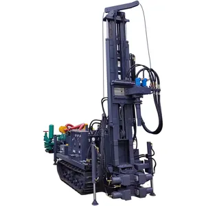 High efficiency tracked pneumatic borehole truck mounted water well drilling rig in india