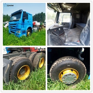 Camión Tractor Usado Sinotruk Howo 6x4 Azul Cielo de 420hp a Bajo Precio en Venta - Product Image 6
