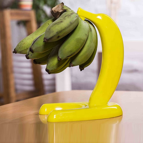 ユニークなデザインのバナナ型プラスチックJフックバナナホルダー