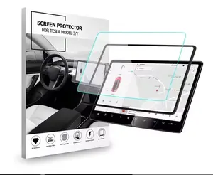 Protezione dello schermo in vetro temperato modello 3 modello Y 15 controllo centrale Touchscreen di navigazione per auto