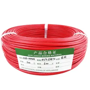 TRIUMPH CABLE factory 3135 26AWG 7/0.16TS OD2.0 high temperature resistant silicone wire environmentally friendly and groundable