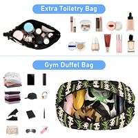 Set Koper Perjalanan 2 Buah Hawaii Lei Design Custom Weekender, Tas Duffel Perjalanan Besar, Tas Semalam Wanita dengan Kompartemen Sepatu