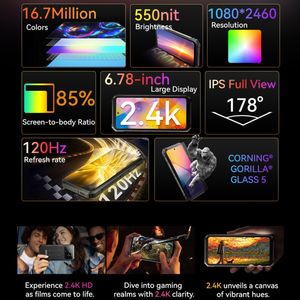 Nueva llegada Blackview BL8000 teléfono resistente, 12GB + 512GB teléfonos móviles impermeables 5G Android Smartphones - Product Image 4