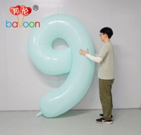 Ballon Chiffre Géant Personnalisable en Nylon de 2m (78 Pouces) pour Anniversaire, Nouvel An et Fêtes, Laminé PA+PE, pour Hélium, Nouveauté 2027