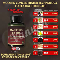 Capsules d'extrait de racine de maca naturelle de haute pureté, complément alimentaire sain pour hommes forts, capsules de maca extra puissantes pour adultes