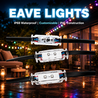 Guirlande lumineuse LED extérieure étanche IP67 en aluminium 12V 24V personnalisée pour décorations, éclairage de jardin, maison, fête et avant-toits