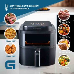Friteuse à air Grunkel 6L 1400W avec commande tactile numérique et panier antiadhésif pour une cuisine saine - Product Image 5
