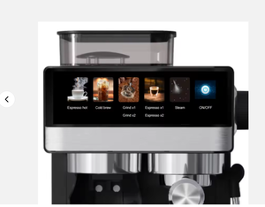 เครื่องชงกาแฟเอสเพรสโซ่กึ่งอัตโนมัติแบบดิจิตอลอัจฉริยะ พร้อมโถใส่นมแบบดิจิตอล หม้อต้มคู่ เมนูสีสันสดใส ความจุ 40 ออนซ์ แรงดัน 20 บาร์ พร้อมเครื่องบดในตัว - Product Image 3