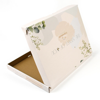 Caja de Cartón Corrugado Reciclable con Certificación FSC, Caja de Envío para Correo Aéreo, Caja de Compras de Papel con Corte Personalizado E-Flute
