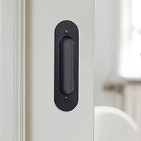 Poignées de porte encastrées en alliage de zinc, poignées coulissantes pour porte coulissante, poignée de meuble de chambre à coucher, quincaillerie