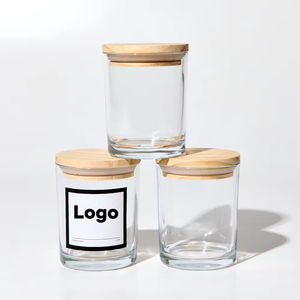 Fabrieksdirect 220ml/8OZ Glazen Kaarsenpotten, Verdikt Glas, 12-pack/doos, Snelle verzending binnen 7 dagen - Product Image 1