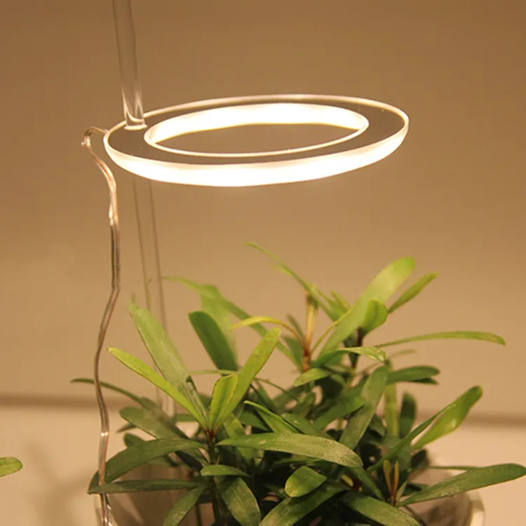 Mini Single Ring Winkel Voll spektrum USB Grow Light Kleine Pflanzen wachstums lampe LED Plant Grow Light für Zimmer pflanzen