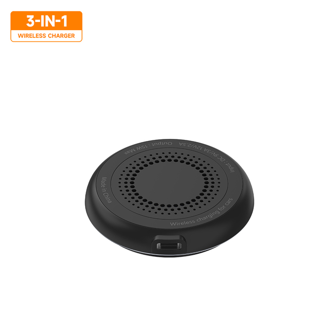 Desktop Wireless Charger Pad Stand Phone Fast 15W Wireless Charging Station for iPhone 15 Samsung Mobile Phone Fast Charger