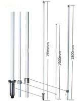 Antenne de communication double bande X510 VHF/UHF pour station de base, antenne en fibre de verre Diamond 8,4_11,7dBi, 144_430 MHz
