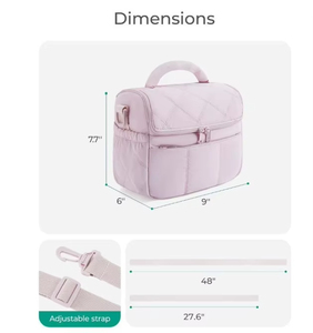 Sac isotherme léger personnalisable pour le travail, les pique-niques et les voyages, boîte à lunch matelassée mignonne, sacs à lunch isolés pour femmes - Product Image 5