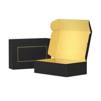 Boîte d'emballage personnalisée noire pour avion avec logo, carton pliable coloré imprimé, boîte d'expédition cadeau en carton ondulé pour le transport
