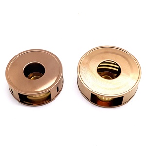 Circular Stainless Steel Herb <strong>Tea</strong> Coffee <strong>Food</strong> Pot <strong>Light</strong> <strong>Warmer</strong> - Product Image 3