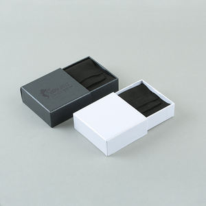 Caja de Joyería de Lujo con Logotipo Personalizado, Caja de Embalaje de Joyería con Cajón Deslizable de Cartón y Asa de Satén para Collar, Pulsera y Anillo - Product Image 6