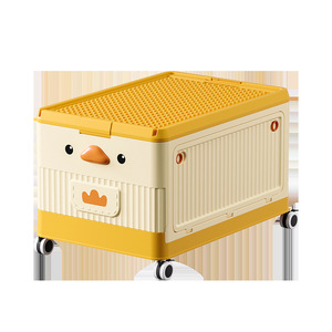 Phổ biến nhất đa chức năng nhựa xếp chồng có thể gập lại lưu trữ Organizer Thùng đồ chơi cho trẻ em Đồ chơi hộ gia đình quần áo trẻ em - Product Image 5