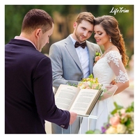 Pupitre moderne en acrylique transparent détachable et poli pour conférences, mariages et églises