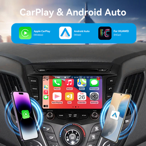 Đài phát thanh xe cho Hyundai Veloster 2011 2017 <span class=keywords><strong>GPS</strong></span> <span class=keywords><strong>navigation</strong></span> màn hình cảm ứng được xây dựng trong DSP không dây Carplay đa phương tiện chơi đơn vị đứng đầu - Product Image 2