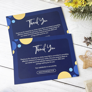 Chất Lượng Cao Tùy Chỉnh Sang Trọng Màu In Cảm Ơn Bạn Thiệp Chúc Mừng Với Logo Phong Bì Và Cảm Ơn Bạn Thẻ - Product Image 3