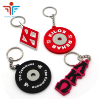 Porte-clés promotionnel en PVC souple, mini ballons de rugby, volleyball, football, water-polo, softball – Vente chaude en porte-clés promotionnels en caoutchouc