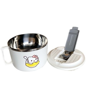 Tazón de Fideos Instantáneos Hello Kitty con Tapa, Drenable y Resistente al Calor para Uso Doméstico - Product Image 4