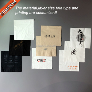 Serviettes de cocktail personnalisées en pâte de bois vierge, pliées en 1/4, jetables, pour mariage, bar, café, restaurant - Product Image 3