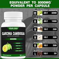 Suplemento Alimenticio Ausreson, Cápsulas de Extracto de Fruta de Garcinia Cambogia, Quemador de Grasa, 60% Garcinia Cambogia, Cápsulas para Bajar de Peso