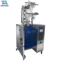 Máquina de envasado de polvo de tela no tejida con sellado de 3 lados inteligente PLC de alta precisión para sobres de almidón de maíz comestible