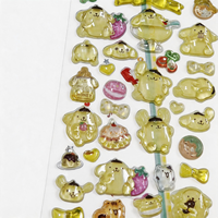 Autocollants en vinyle imperméables personnalisés avec motif de forme 3D, personnage d'anime, pour scrapbooking, album souvenir et autocollants pour cadre photo