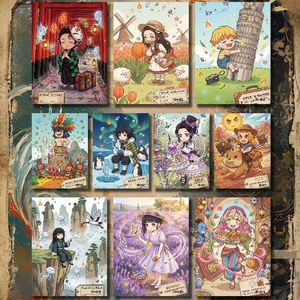 Affiche d'art d'anime japonais, carte à collectionner, boîte mystère de la mythologie étoilée, figurine d'action, jeu de table, impression couleur intégrale - Product Image 5
