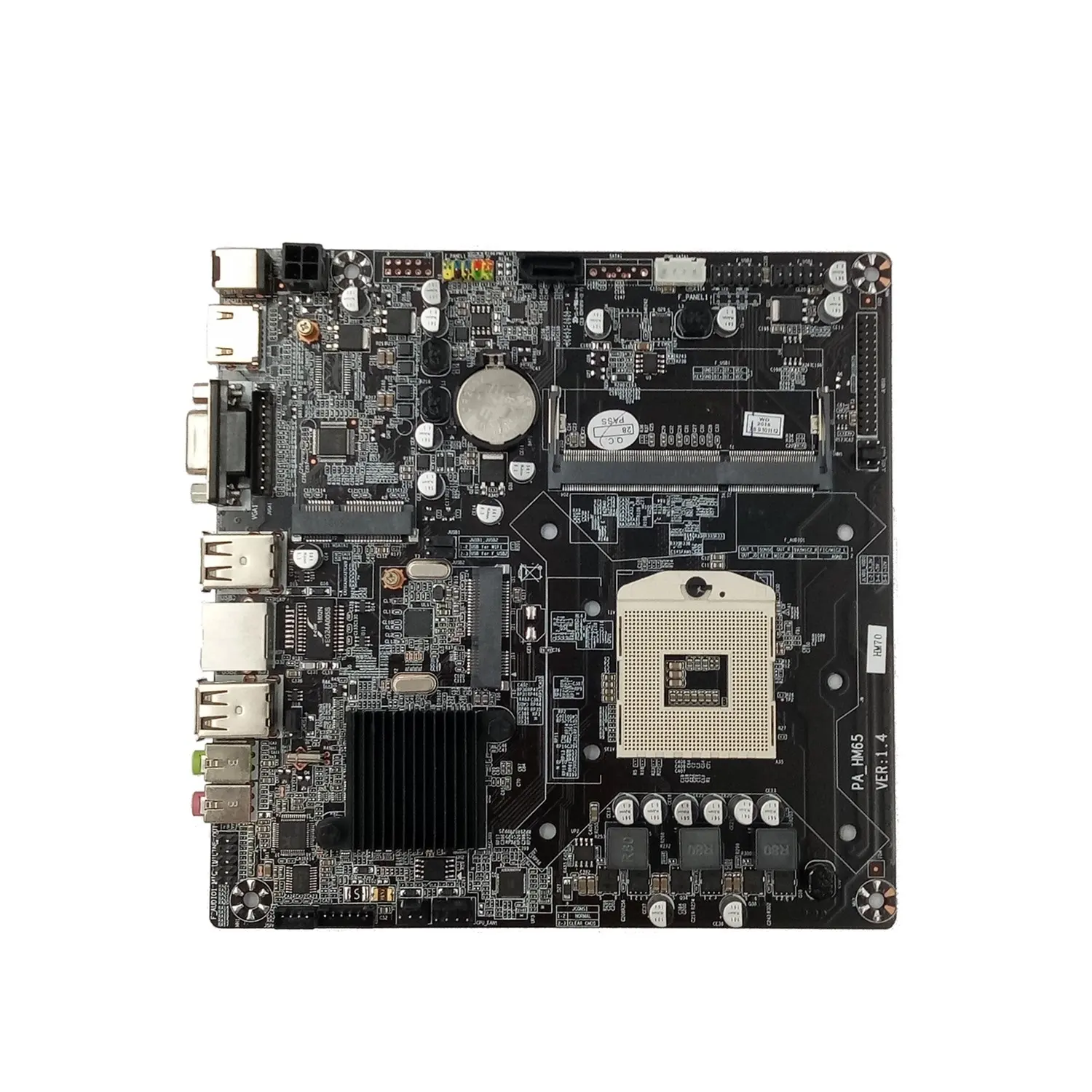 Intel hm65 placa-mãe ipc stereo, com entrada hdml vga e lvds