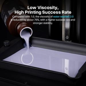 Resina Lavable con Agua ELEGOO V2.0 Sin <span class=keywords><strong>IPA</strong></span> Sin Alcohol Fácil de Limpiar Alta Precisión Bajo Olor Resina para Impresora 3D - Product Image 4