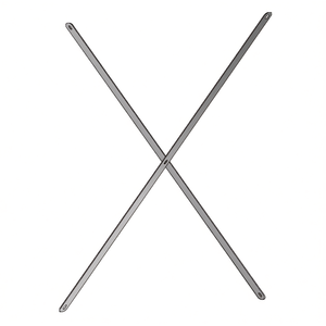 Supports Fami System Ar Stiffening Cross L1050 H2010 Gris Foncé RAL7000 - Product Image 3