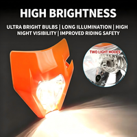 Faro Delantero LED Súper Brillante en Oferta, Ensamblaje Universal para Motocicleta Enduro, Compatible con KTM EXC EXCF 250 300 450