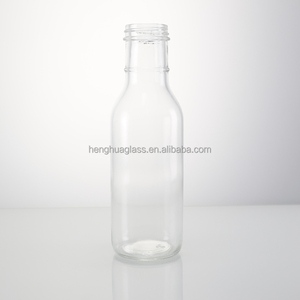 Bán Sỉ Chai Nước Sốt BBQ Bằng Thủy Tinh Tương Cà Tròn Trong Suốt 12Oz 360Ml Chai Nước Sốt Ớt Cổ Tròn Dài Có Nắp Nhựa - Product Image 5