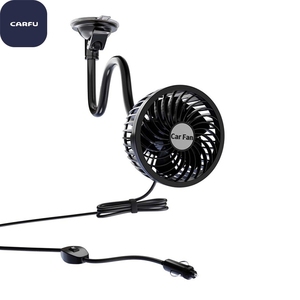 Summer New <b>Portable</b> Truck Universal Suction Cup 12V High-Speed 4-Inch Two-Speed Car Fan with Strong Wind Power - Product Image 6