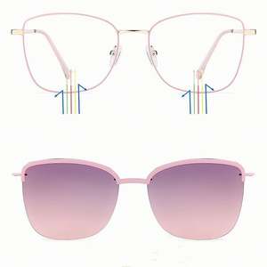 Lentes Polarizadas con Clip para Gafas de Sol, Gafas Anti-Luz Azul, Clip Magnético Polarizado 2 en 1 con 1 Lente de Sol - Product Image 1