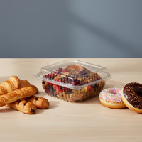 Contenitori in Plastica Personalizzati con Coperchio a Cerniera per Frutta e Verdura Fresca, Vaschette per Insalata e Confezionamento Alimenti