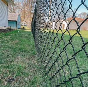 Industrial Welded Square Hole Chain Link Fence with Galvanized PVC Coated <b>Wire</b> <b>Mesh</b> and Waterproof PVC <b>Wire</b> - Product Image 1