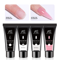 Kit professionnel de vernis à ongles avec ensemble acrylique et gel, lampe LED UV, outils d'extension d'ongles en forme de main