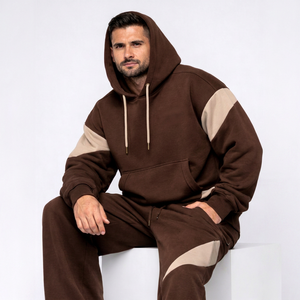 Conjunto Deportivo de Alta Calidad, Sudadera con Capucha y Pantalones Anchos, Personalizado, Tejido Grueso, MOQ Bajo, Felpa Técnica, para Hombre - Product Image 4