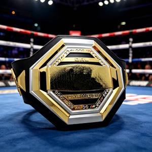 Nouvelle <span class=keywords><strong>ceinture</strong></span> de championnat MMA <span class=keywords><strong>WWE</strong></span> en gros, <span class=keywords><strong>ceinture</strong></span> dorée de luxe avec boucle métallique, en PVC, réglable, pour UFC, lutte et boxe - Product Image 1